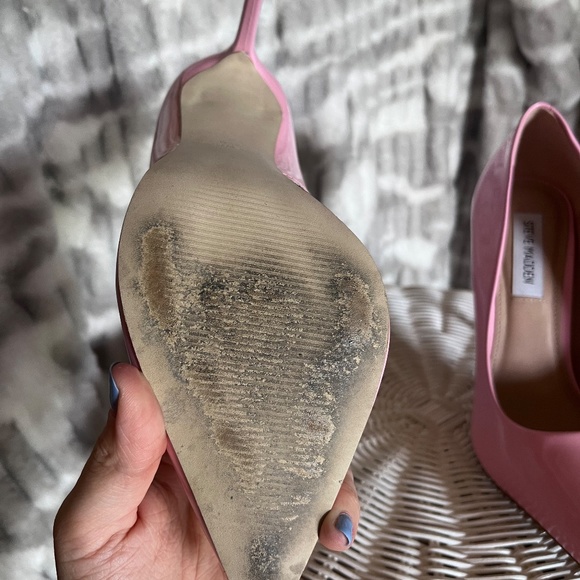 Steve Madden Size 8.5 US Vala Pump in Pink Faux Patent - Picture 6 of 7